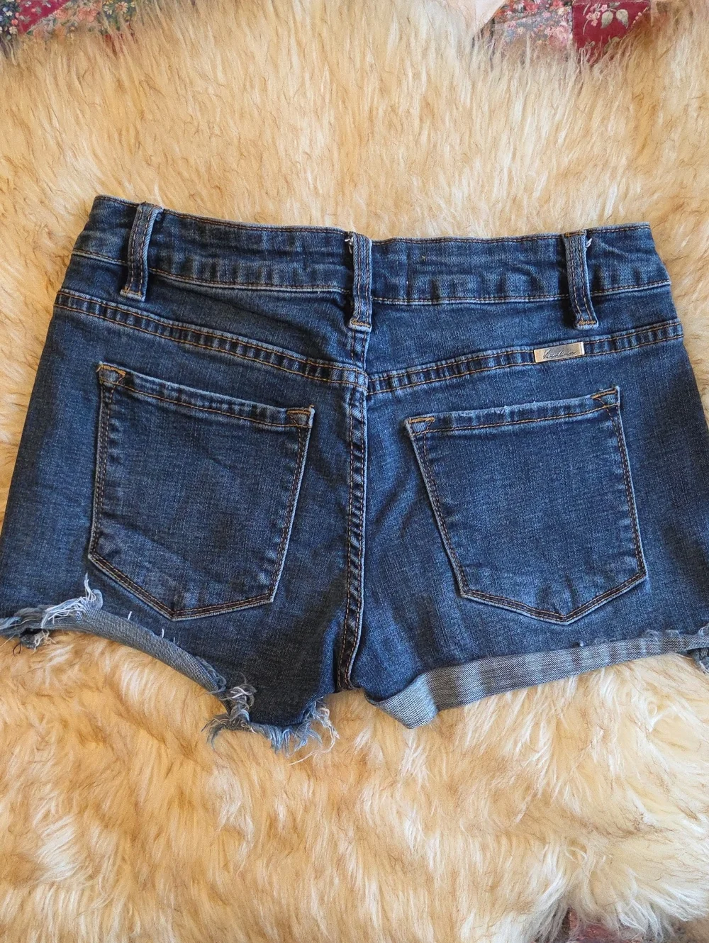 KanCan Distressed Denim Shorts